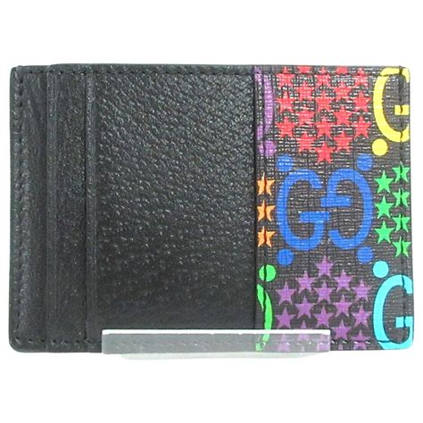 gucci psychedelic wallet|gucci wallet black leather.